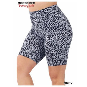 NEW Plus Size Leopard Print biker shorts